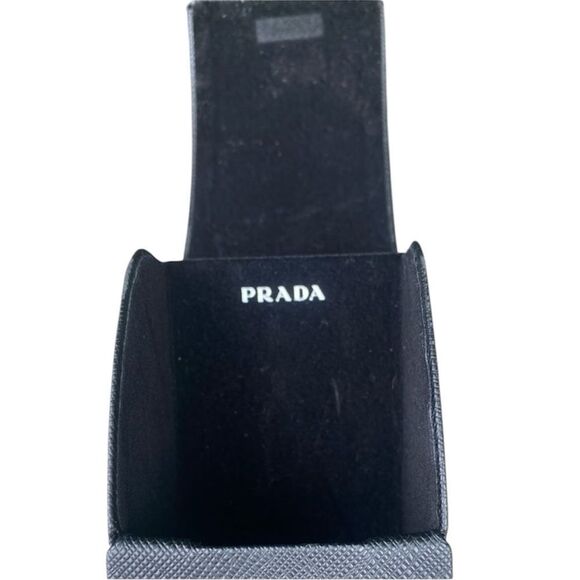 Prada SPR01H Brown Havana Gold Women Rectangular Wrap Sunglasses w/Case/Dust Bag - Picture 10 of 12